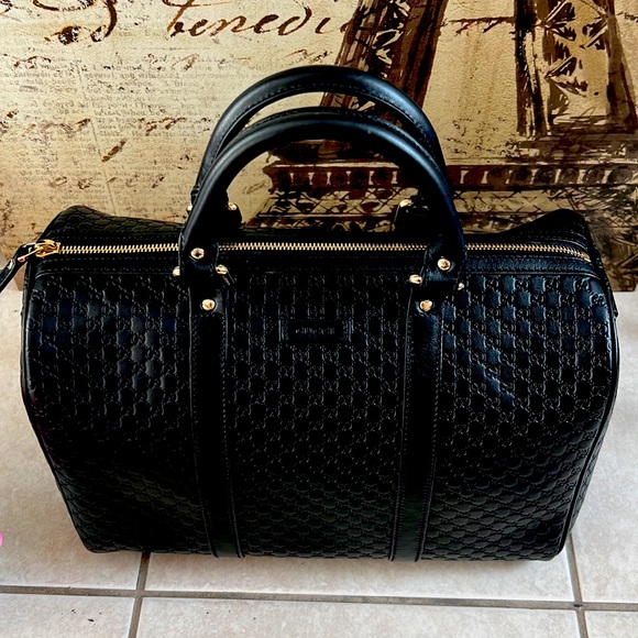 AUTHENTIC GUCCI GUCCISSIMA BOSTON SATCHEL SHOULDER BAG - Picture 4 of 17